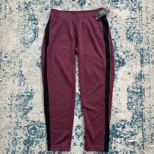 Under Armour Maroon Joggers with Black Accents NWT